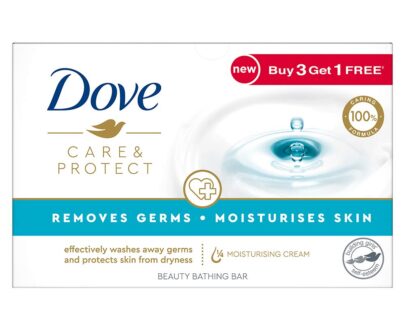 Dove Care & Protect Bathing Bar Removes Germs & Moisturises Skin Buy 3 Get 1 Free