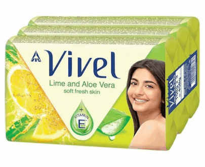 Vivel Lime and Aloe Vera Soap 150g X Pack Of 3